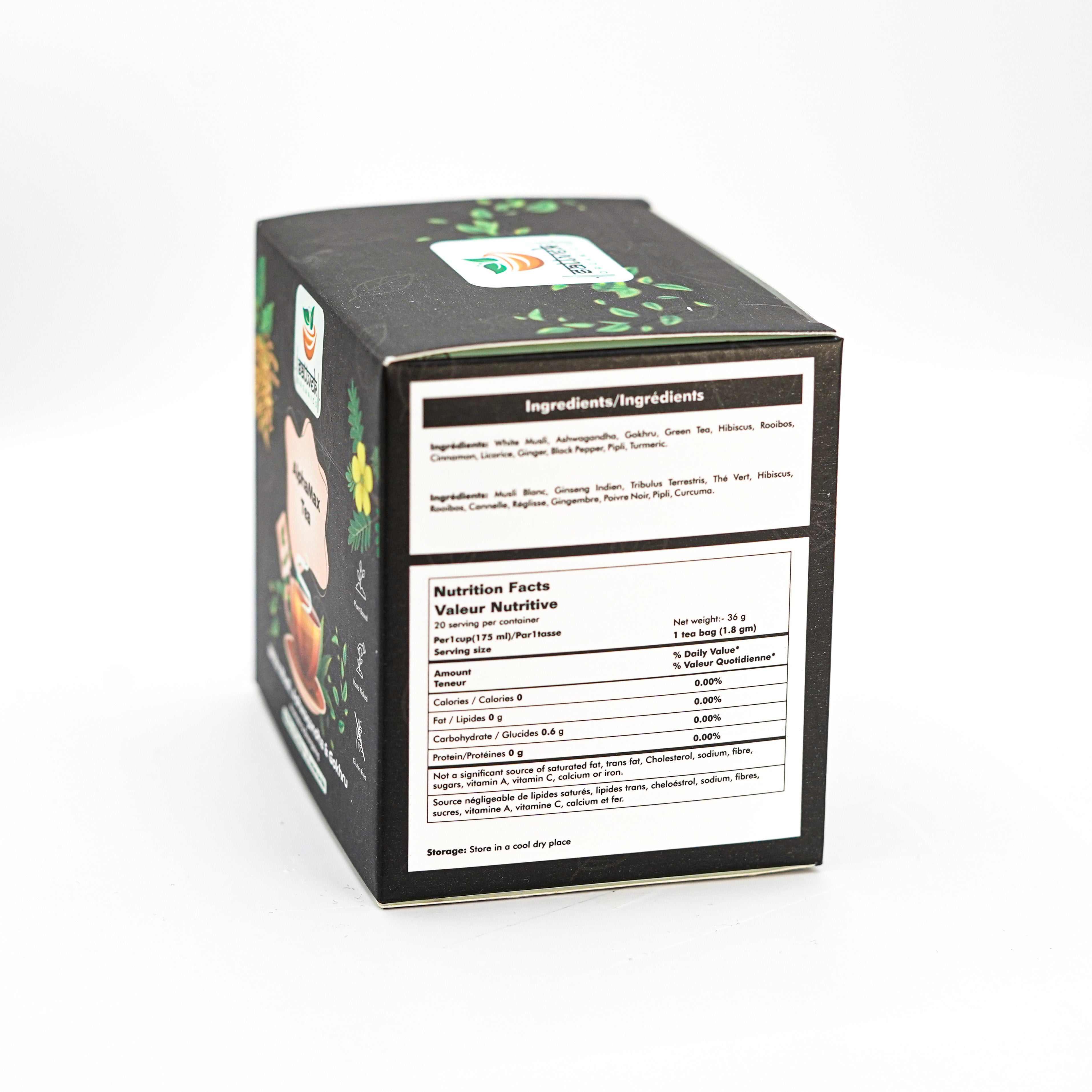 Sattvek Organics AlphaMax Tea - Men's Wellness & Vitality Herbal Blend