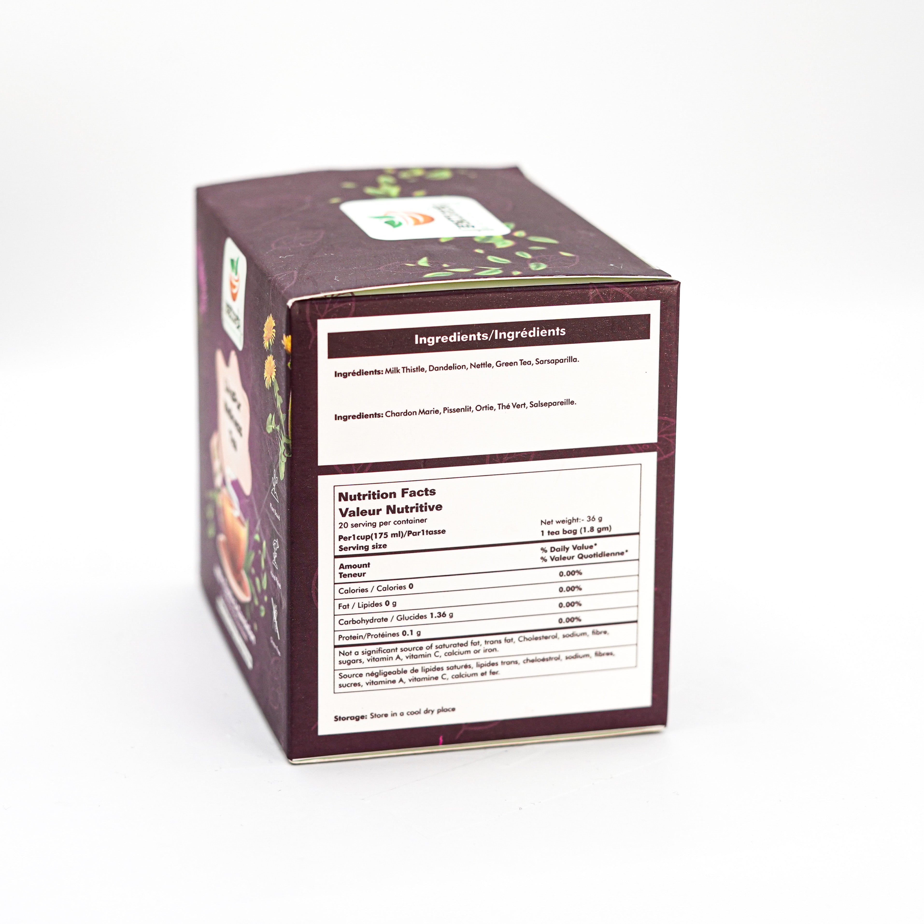 Sattvek Organics LivaPur Wellness Tea - Liver Support & Detox Herbal Blend