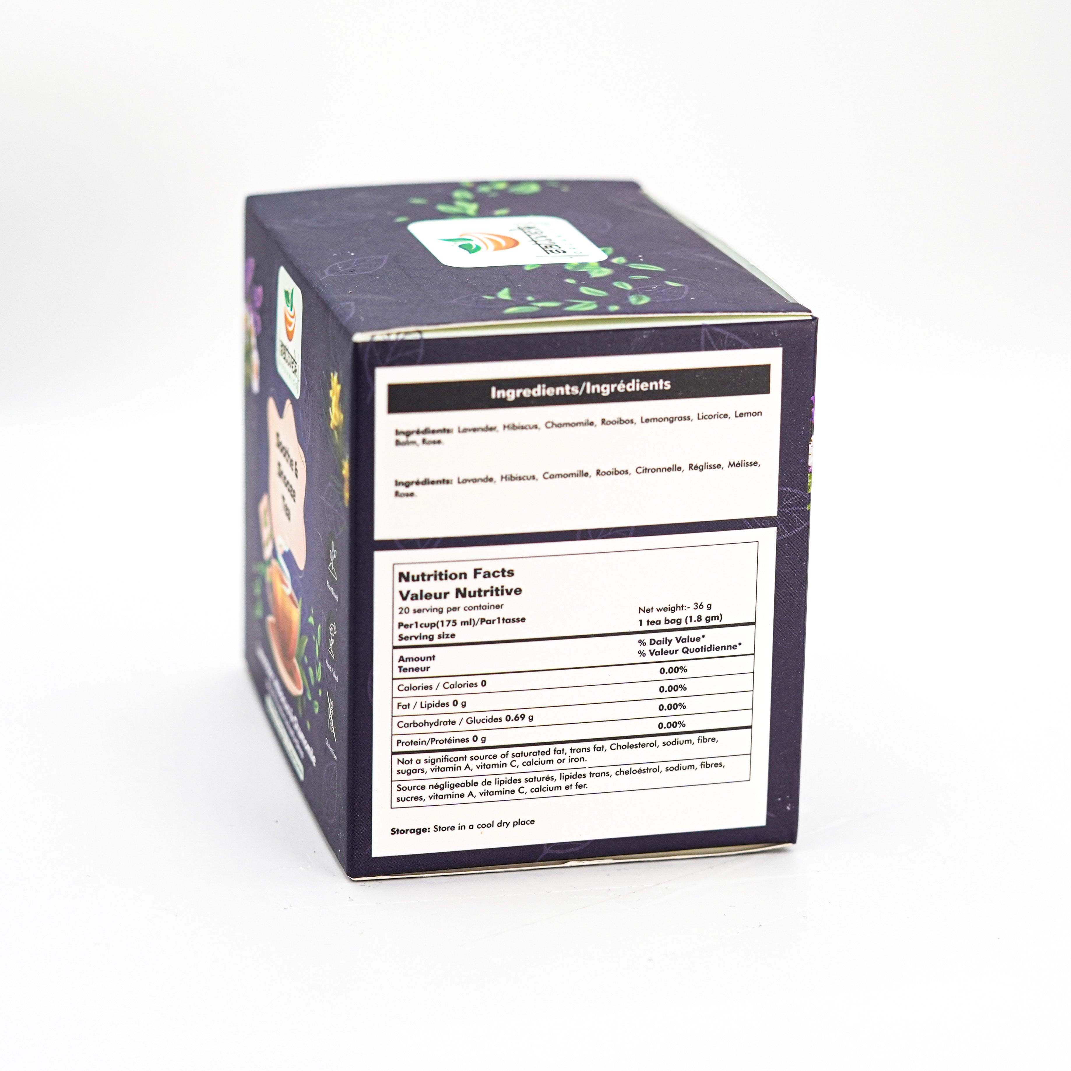 Sattvek Organics Soothe & Snooze Tea - Sleep Support & Relaxation Herbal  Blend