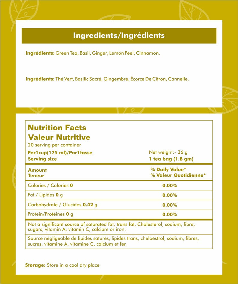 Sattvek Organics Daily Defense Tea - Immunity Support & Vitality Herbal  Blend